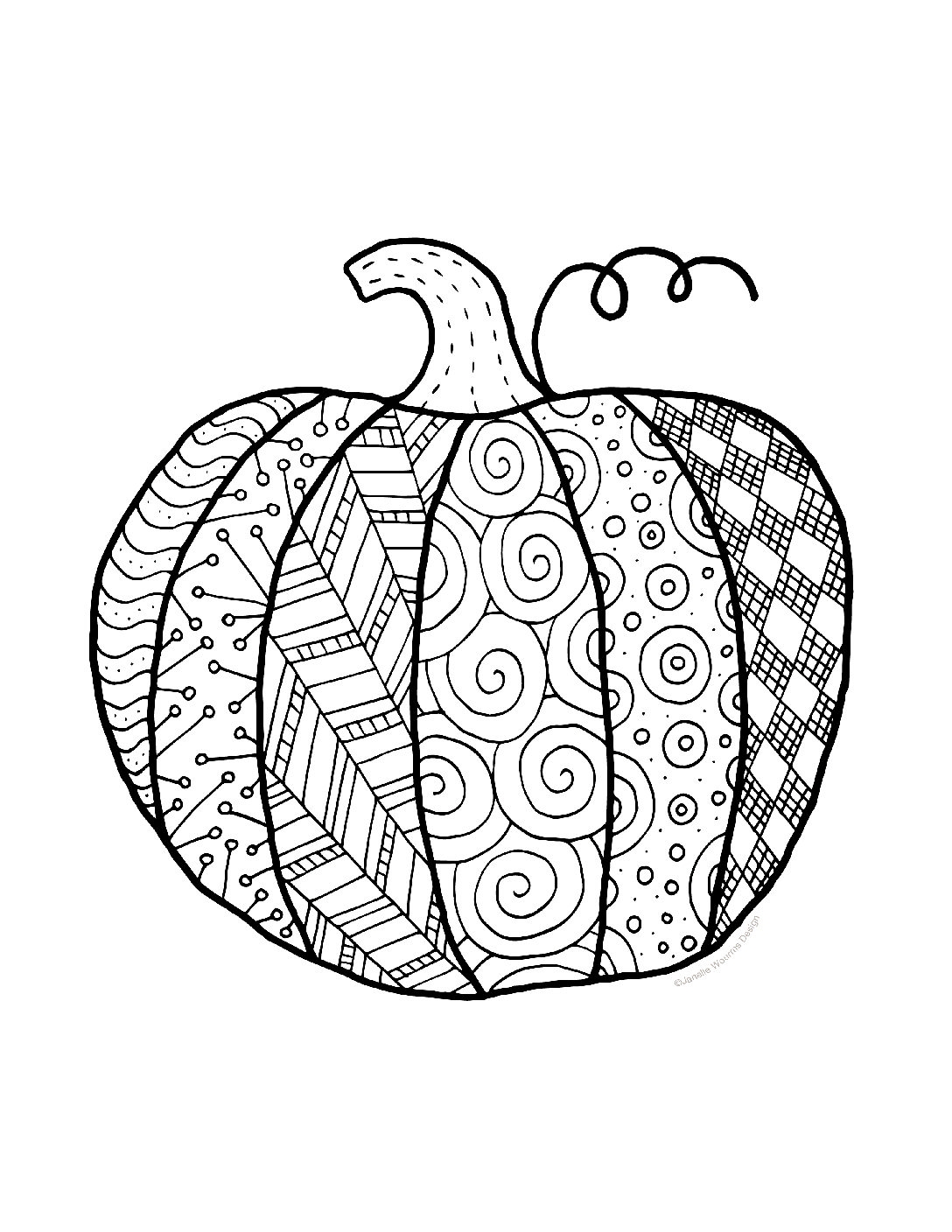 free printable pumpkin coloring pictures