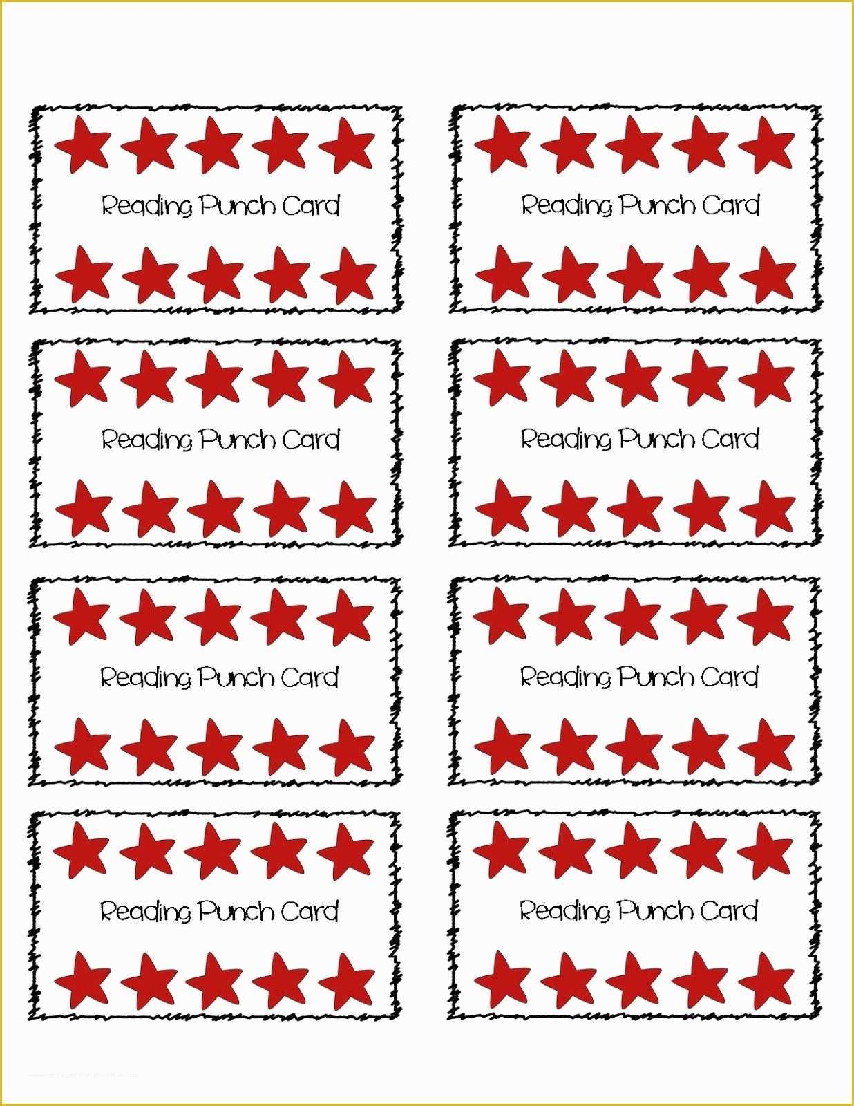 Free Printable Punch Card Template Of 30 Printable Punch Reward Card 