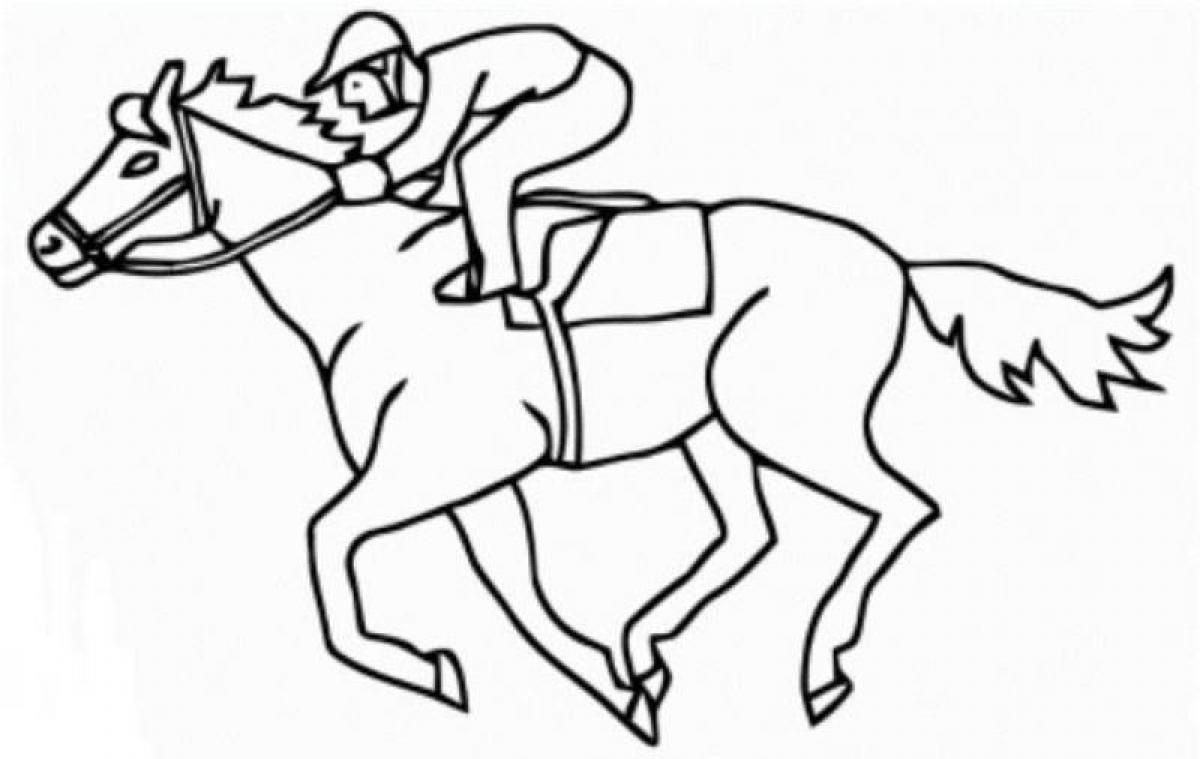 Free Printable Race Horses