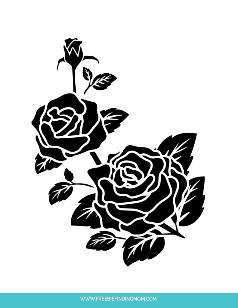 Free Printable Rose Flower Stencil Designs Best Flower Site