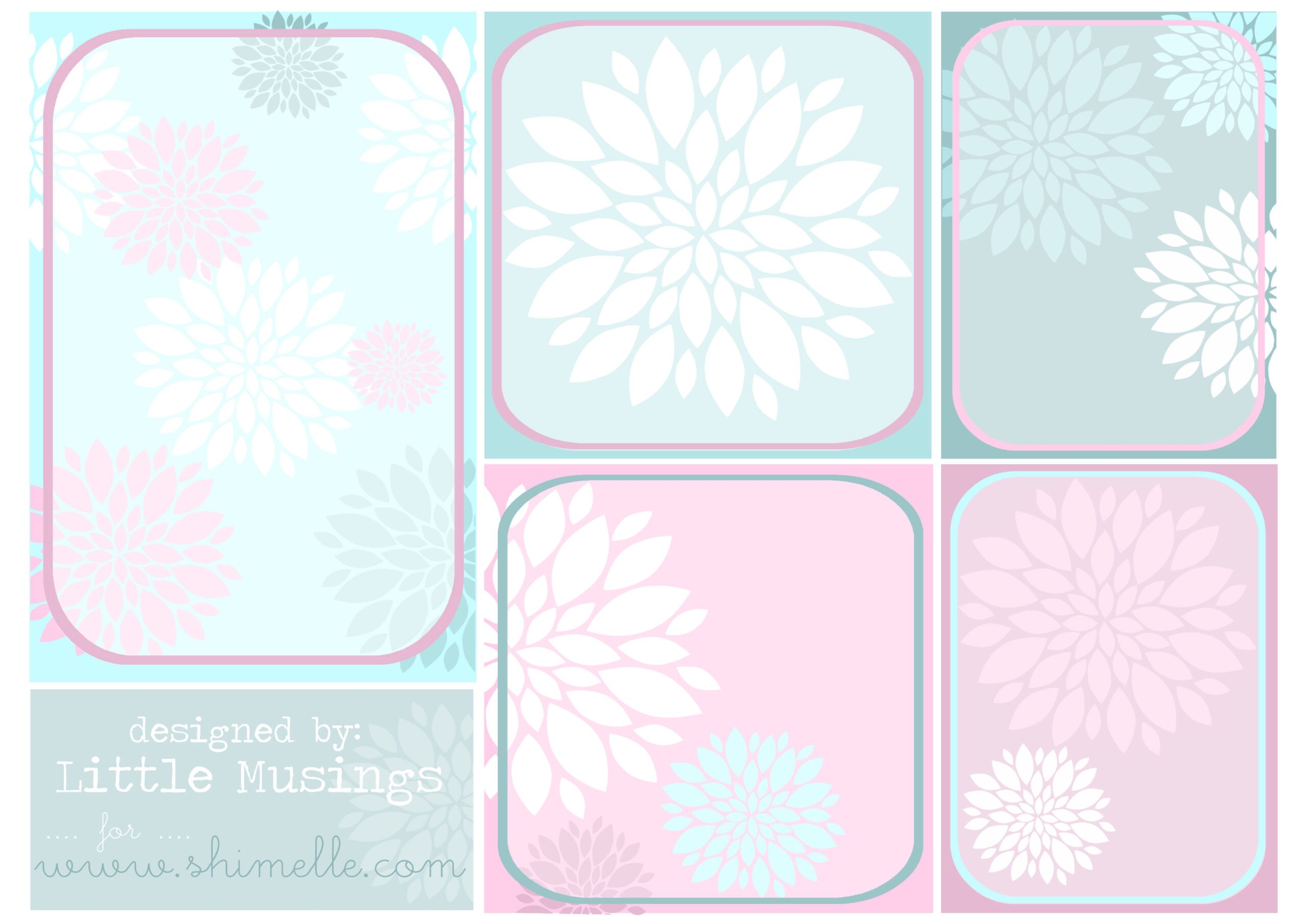 free printable scrapbook designs