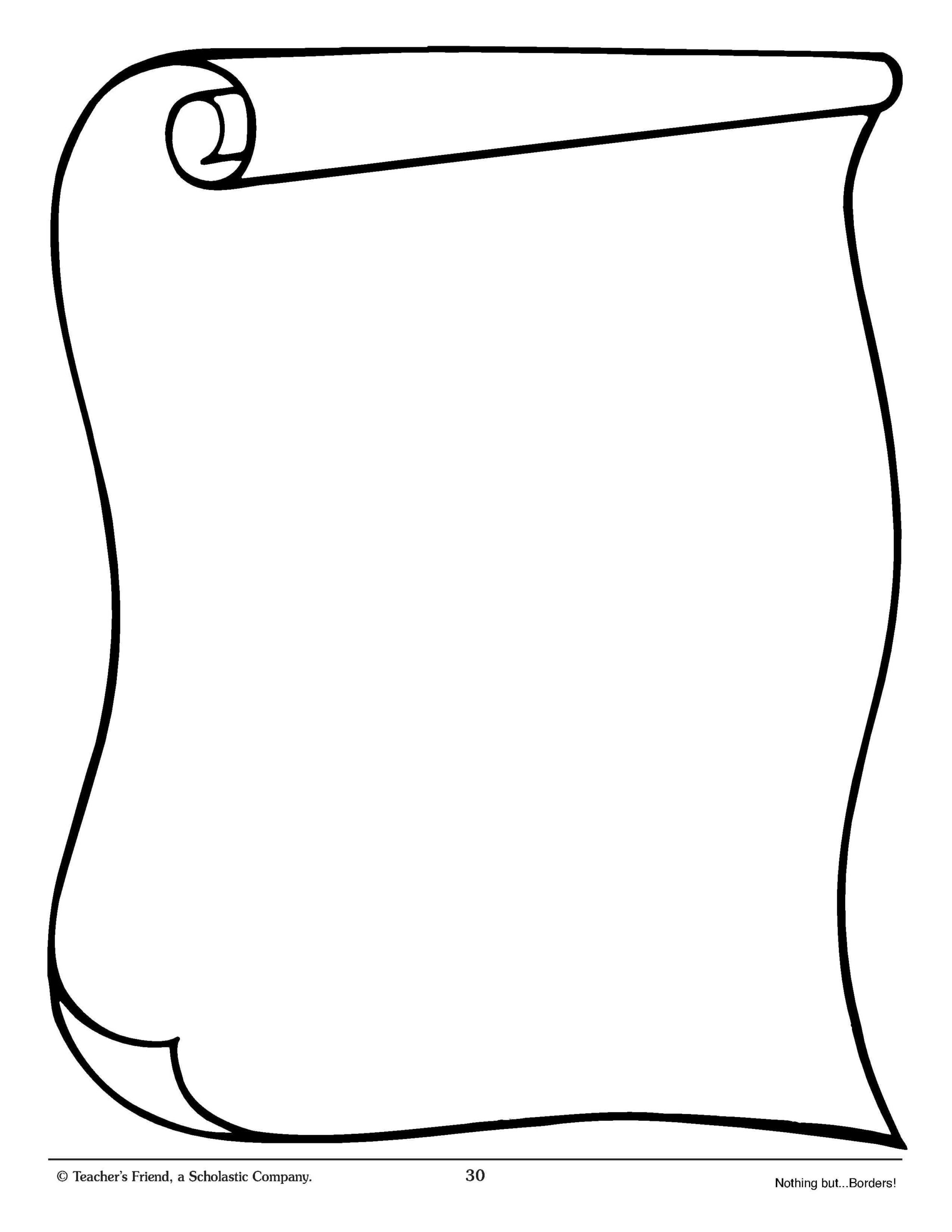 Free Printable Scroll Paper ClipArt Best