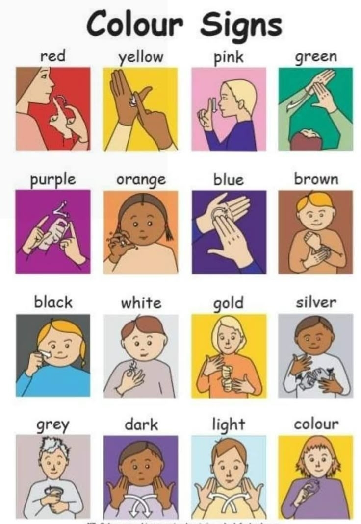 Free Printable Sign Language Words For Kids