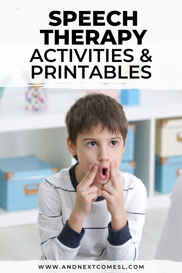 speech therapy printable activities