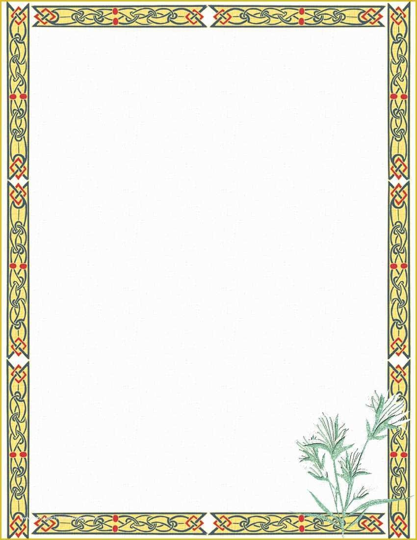 free printable stationery border designs
