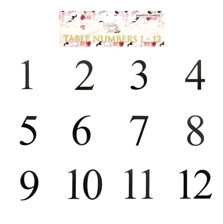 Free Printable Table Number Cards Template Brokeasshome