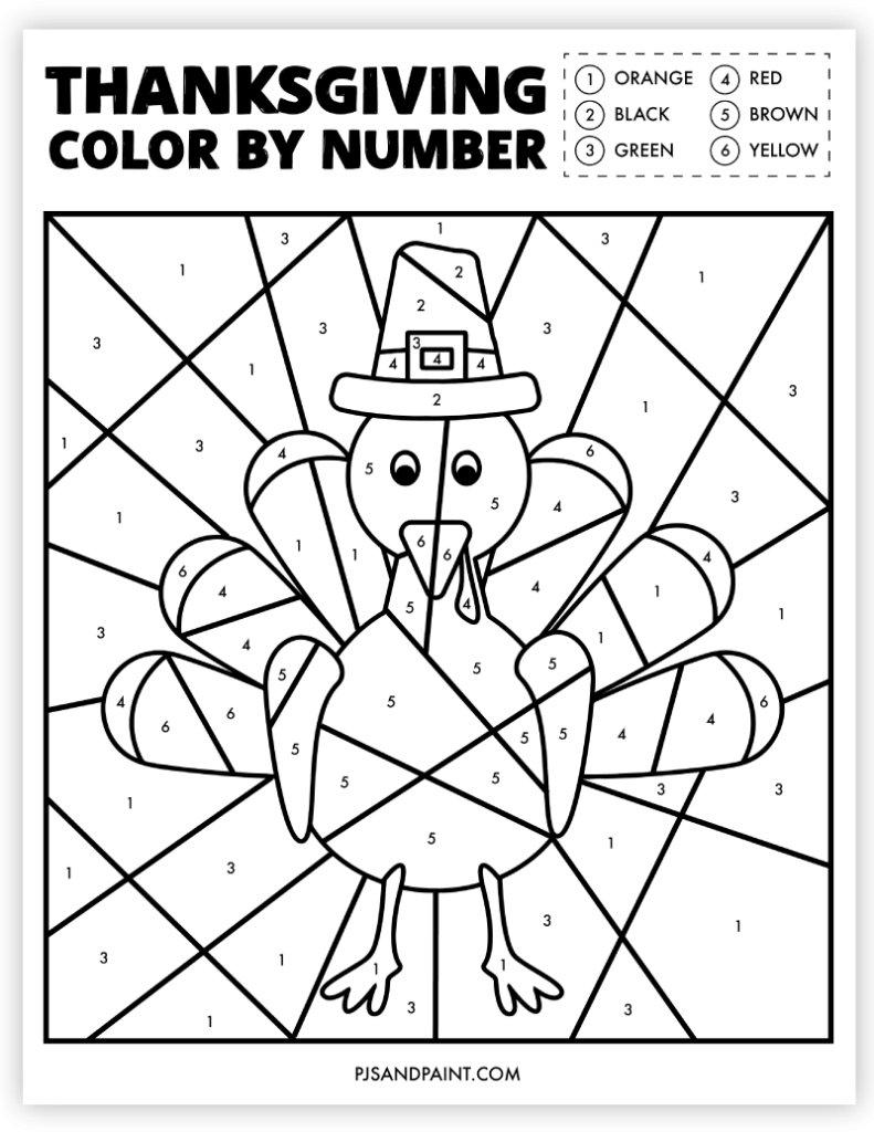 free printable thanksgiving pictures to color