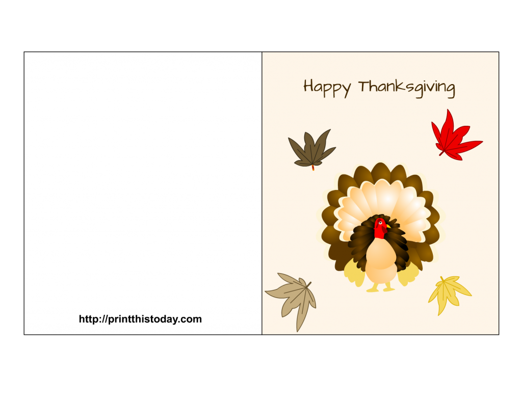 Free Printable Thanksgiving Greeting Cards