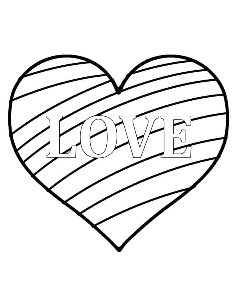 printable heart pictures to color