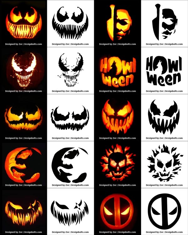cool pumpkin carving designs printable