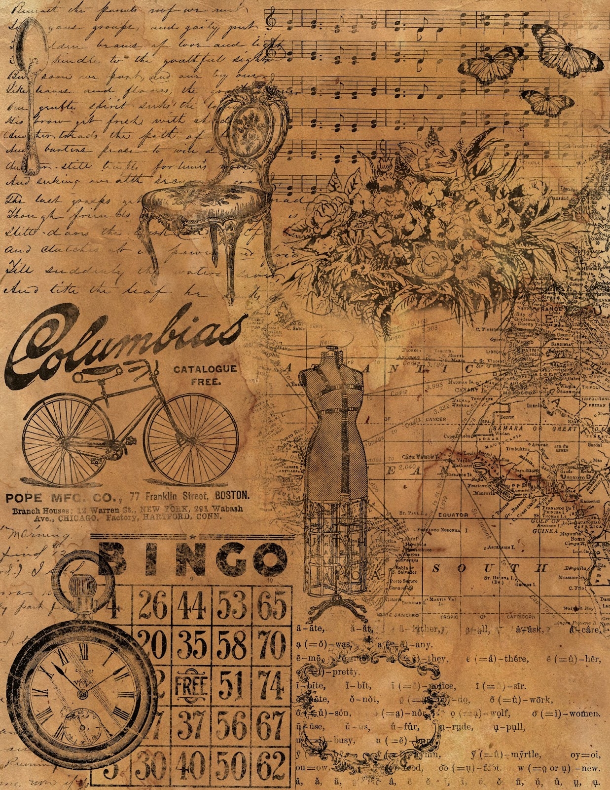 Free Printable Vintage Scrapbook Paper Get What You Need For Free