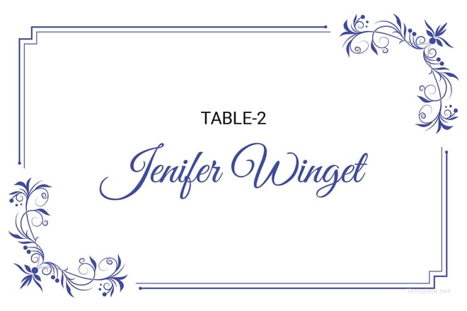 Free Printable Wedding Place Cards Template Download Free Printable 