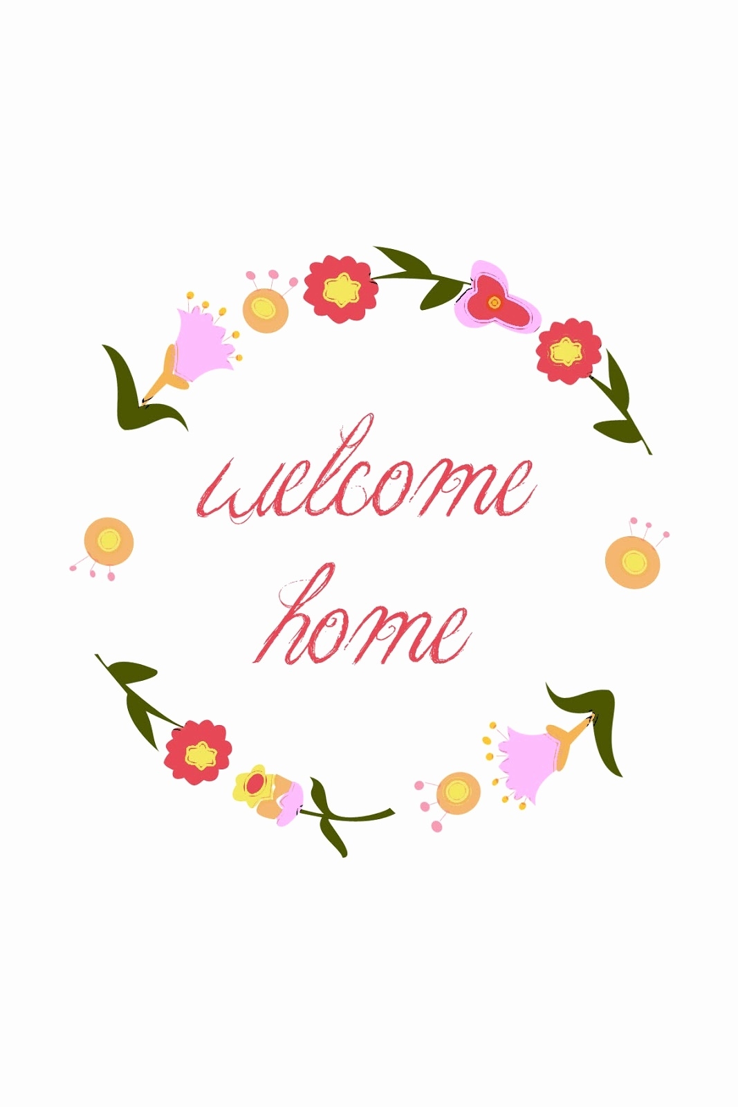 free printable welcome back card template