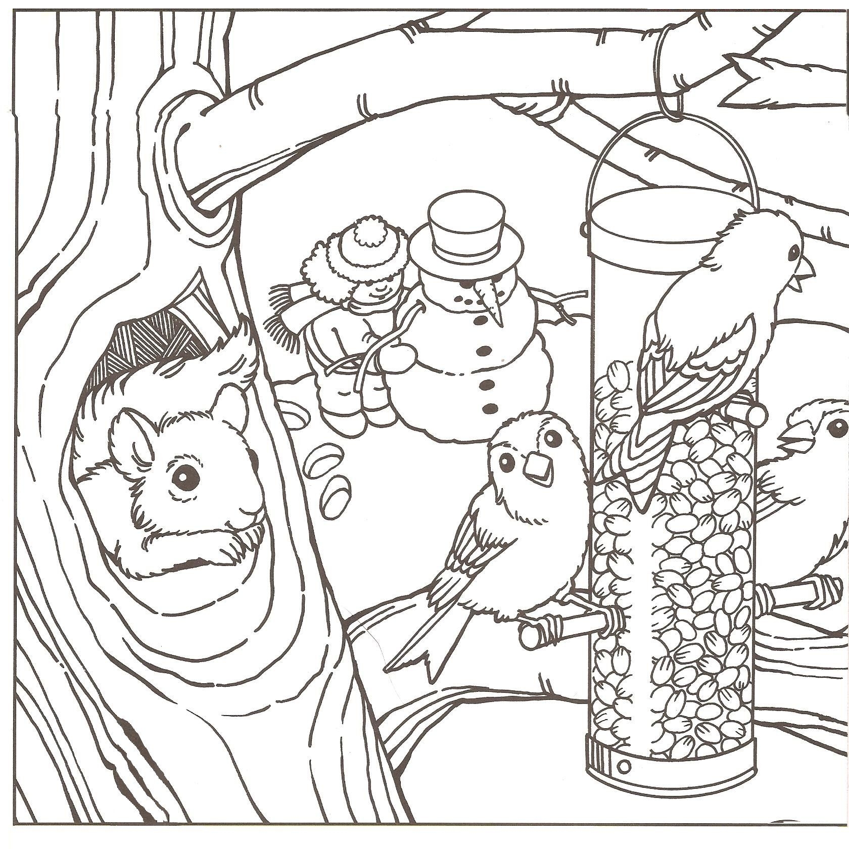 free printable winter coloring pictures