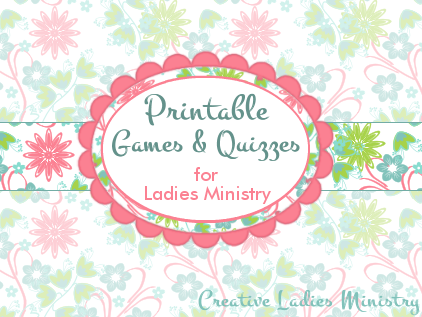 Free Printable Women 39 s Ministry Games