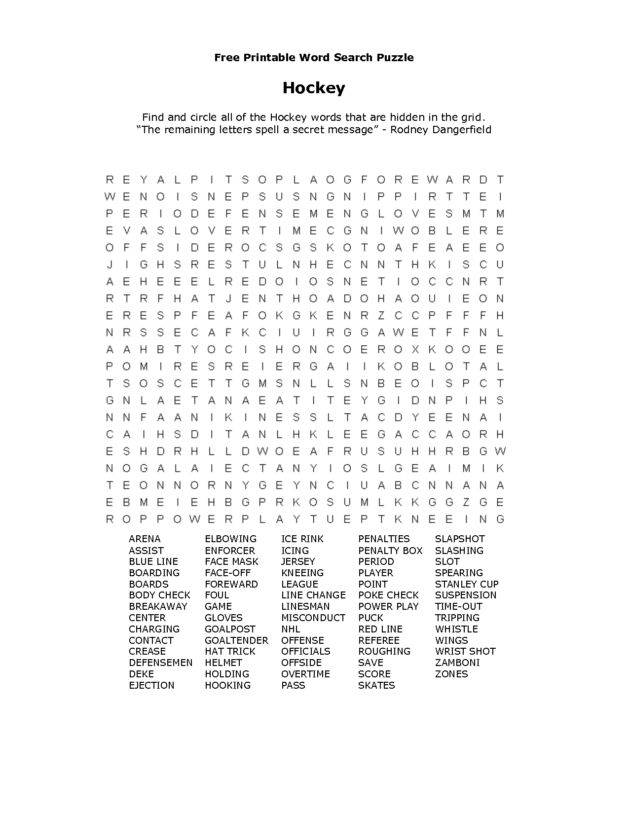 Free Printable Word Finds