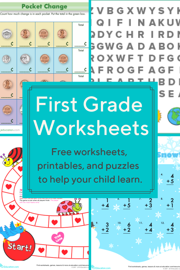 Free Printables Learning Games For 1st Grade