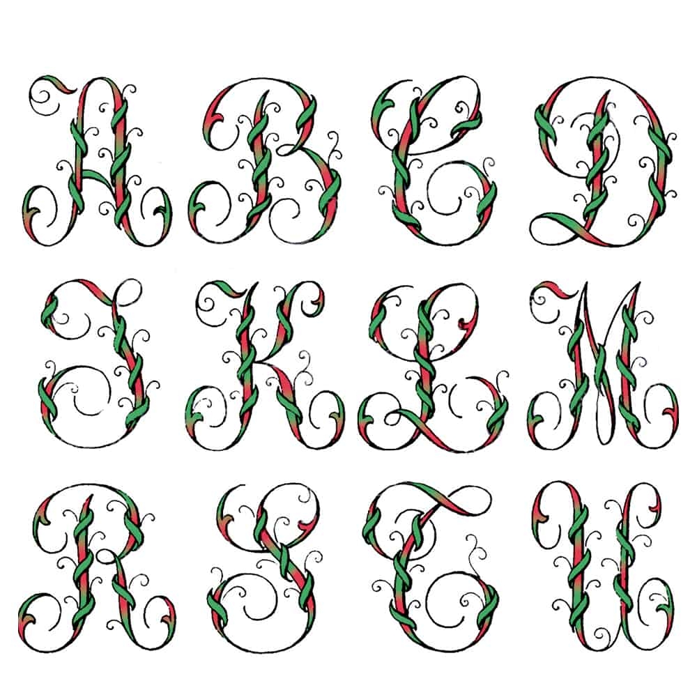 Free Printables Letters And Monograms Makenstitch