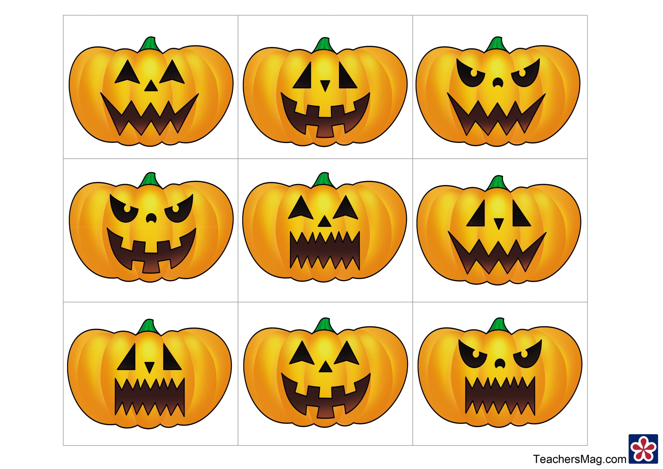 Free Printables Pumpkins This Fun Printable Has A Great Pumpkin Theme 