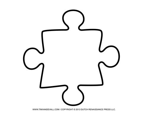puzzle piece template large