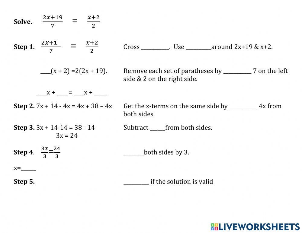rational equation worksheet