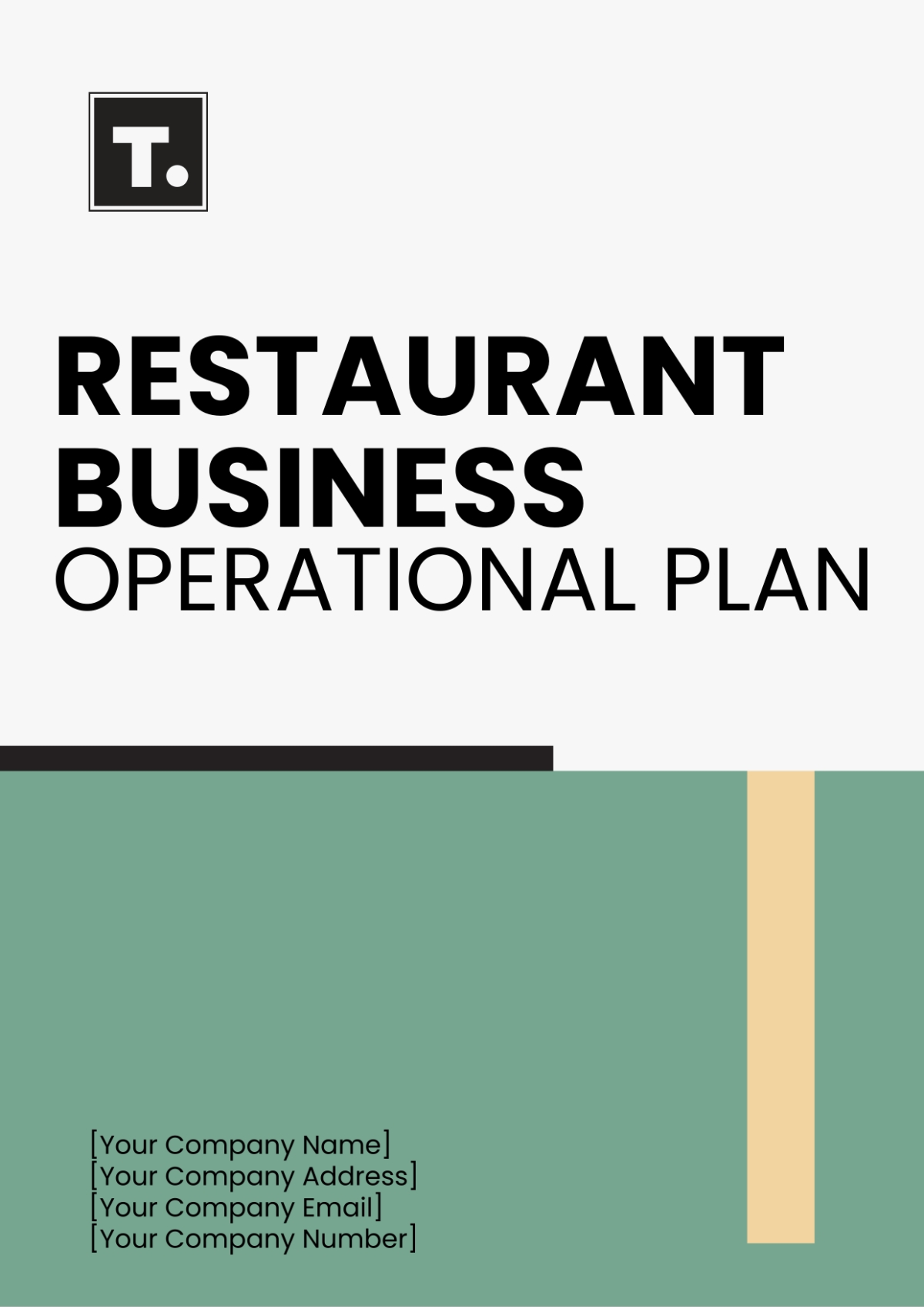 business plan template restaurant
