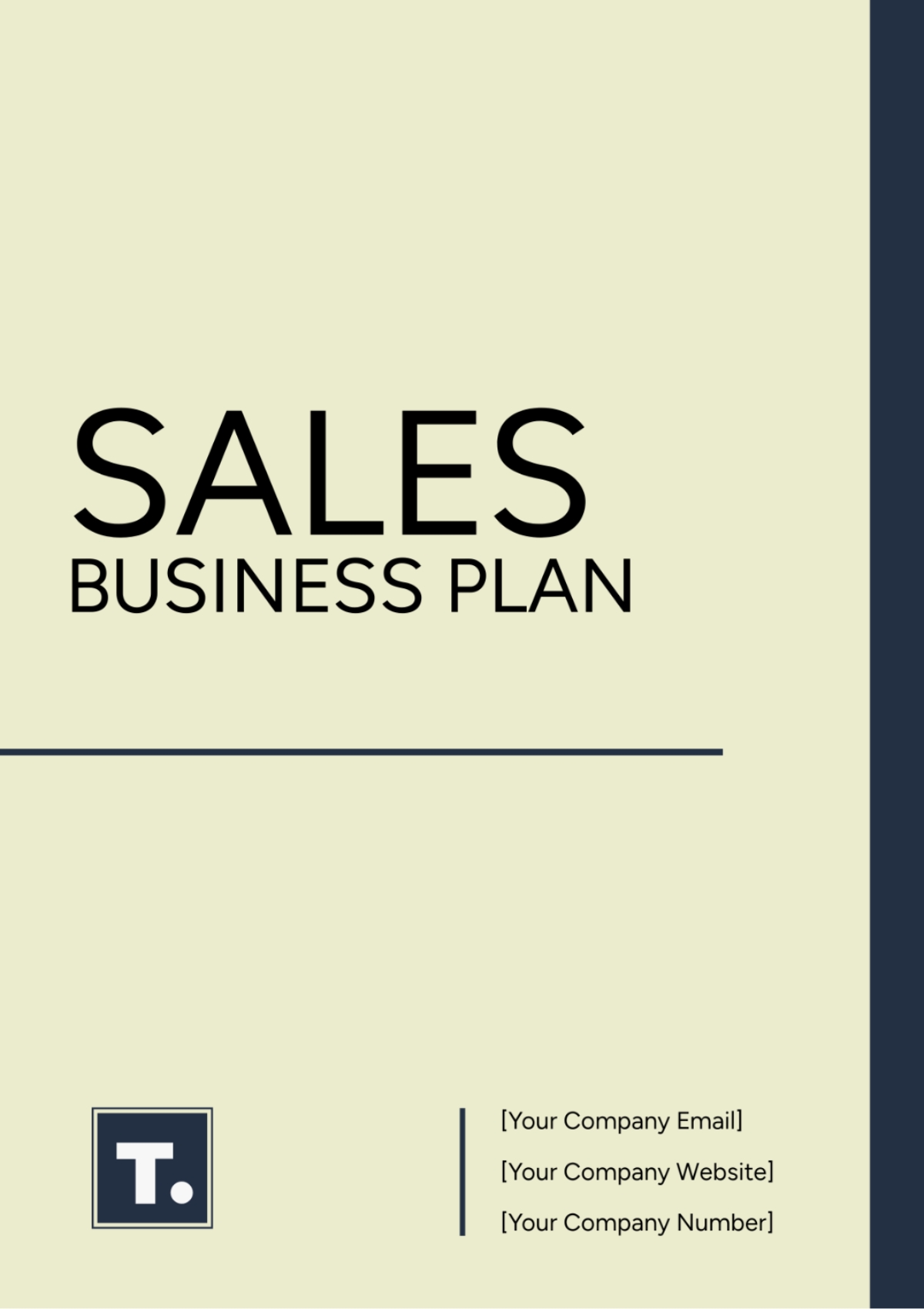 Free Sales Business Plan Template Edit Online Download Template
