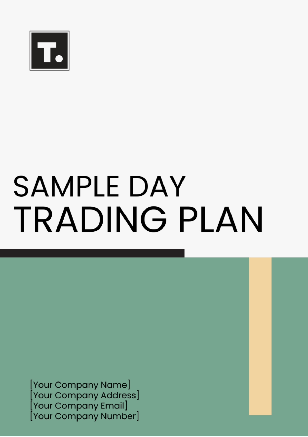 trading plan template