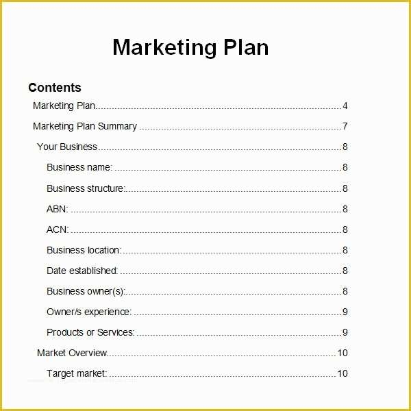 Free Sample Marketing Plan Template Of 14 Sample Marketing Plan