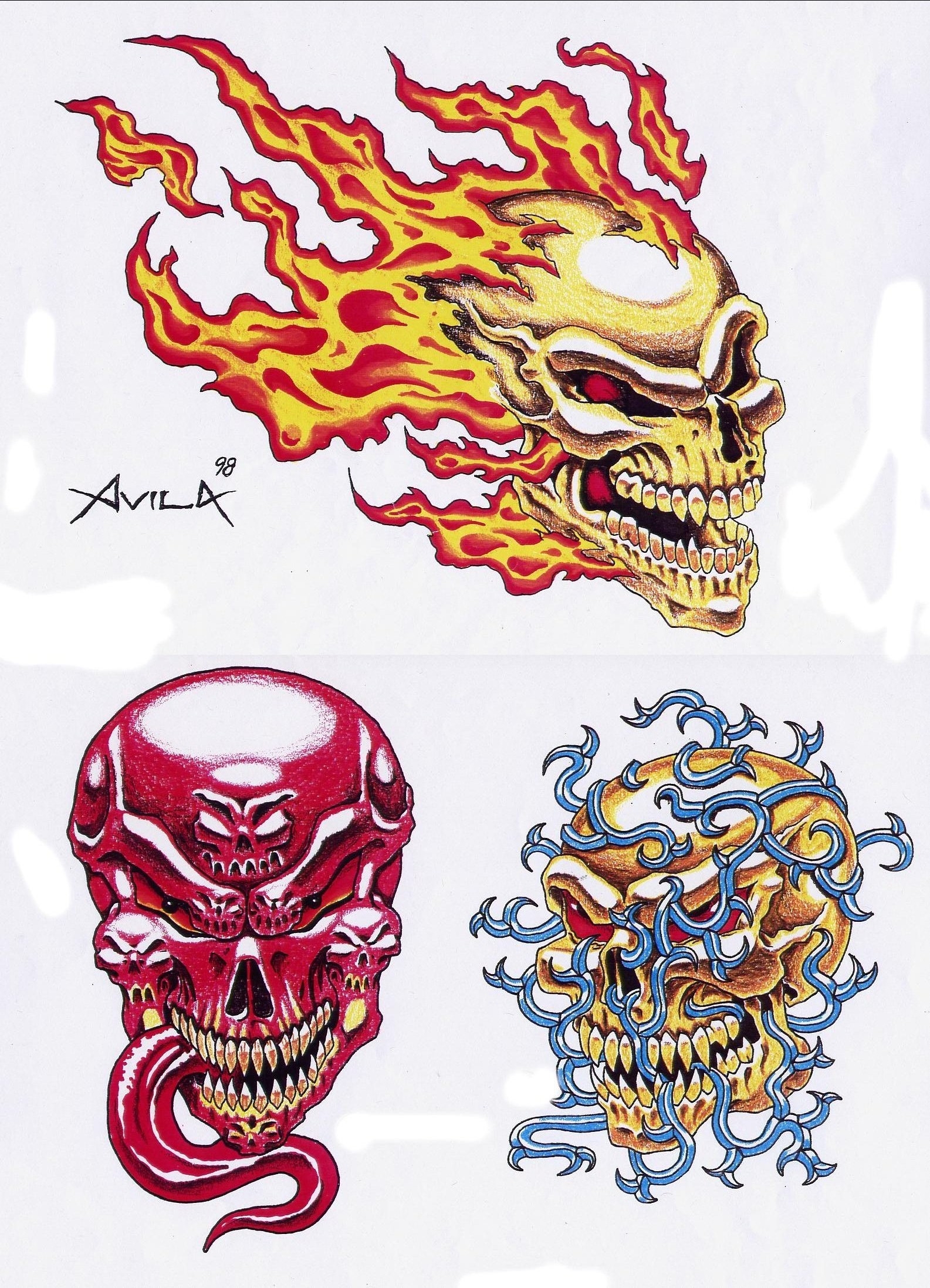 Free Skull Tattoo Designs Cliparts co