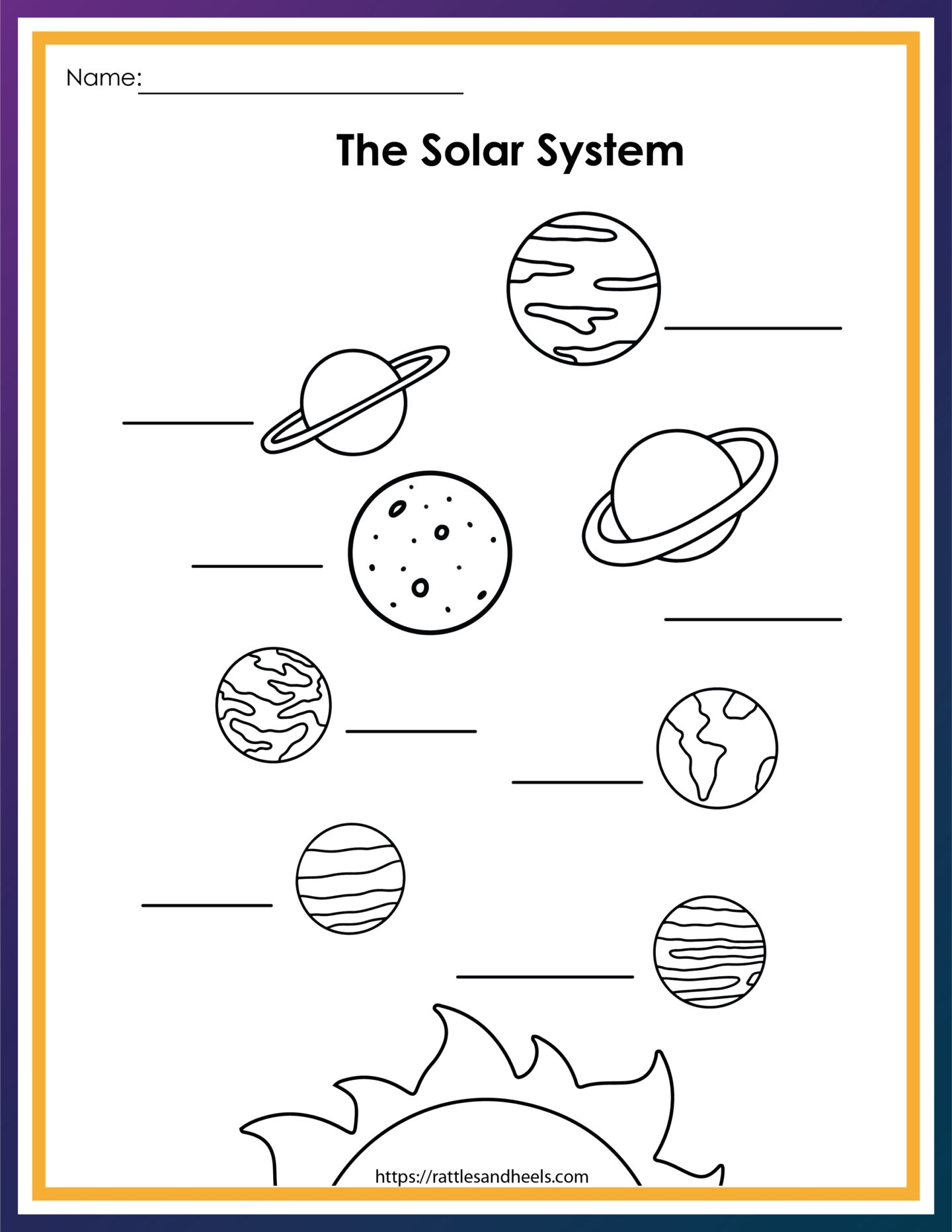 Free Solar System Printables