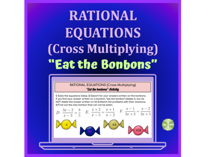 Free Solving Rational Equations By Cross Multiplying Worksheet 