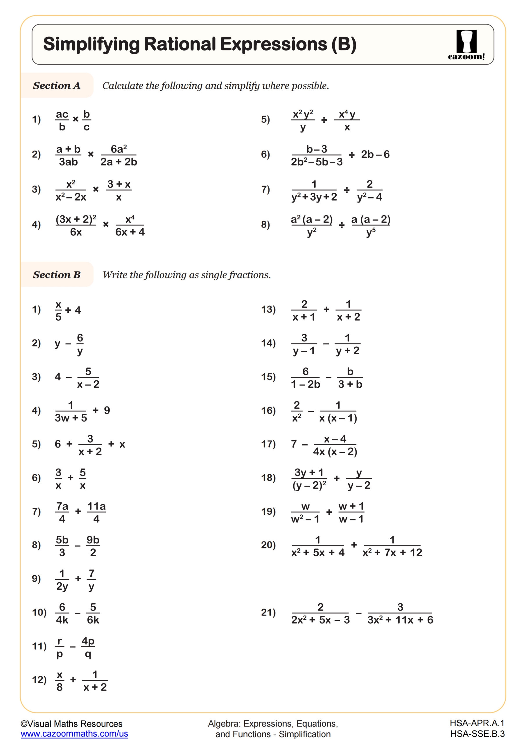 Free Solving Rational Equations Worksheet Download Free Solving 