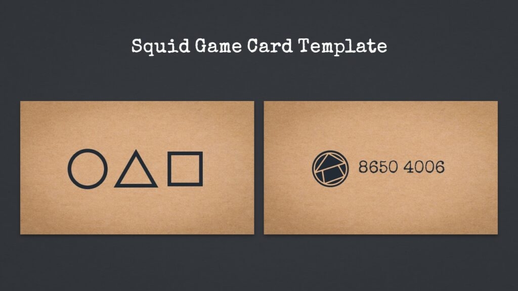 printable squid game card template