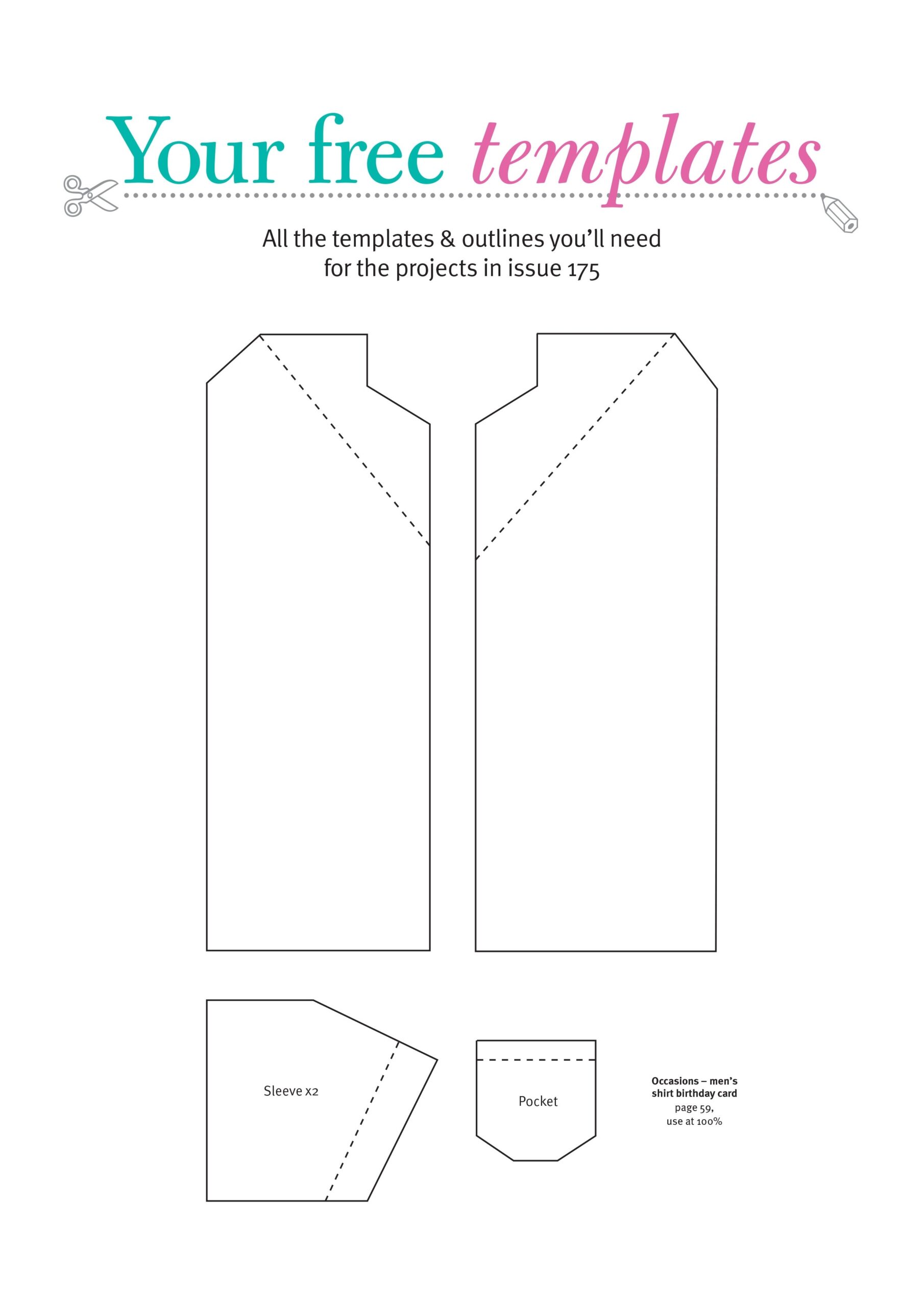 Free Templates From Papercraft Inspirations 129 Card Design Free