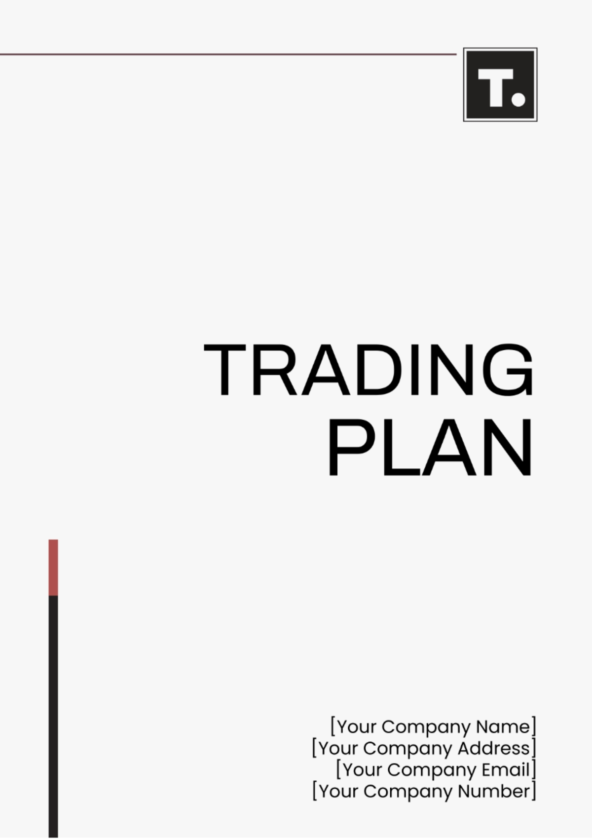 Free Trading Plan Template To Edit Online