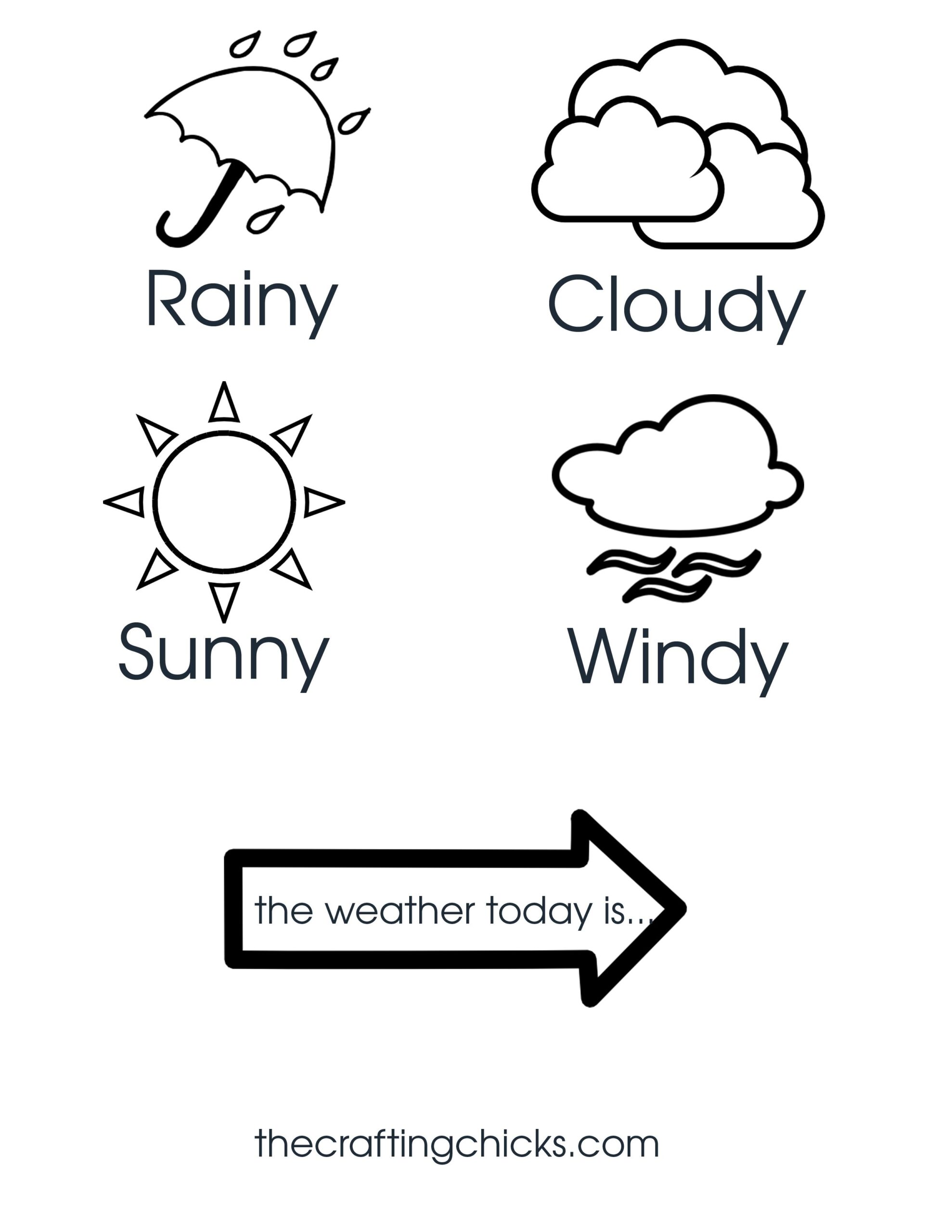 printable weather activities for preschoolers