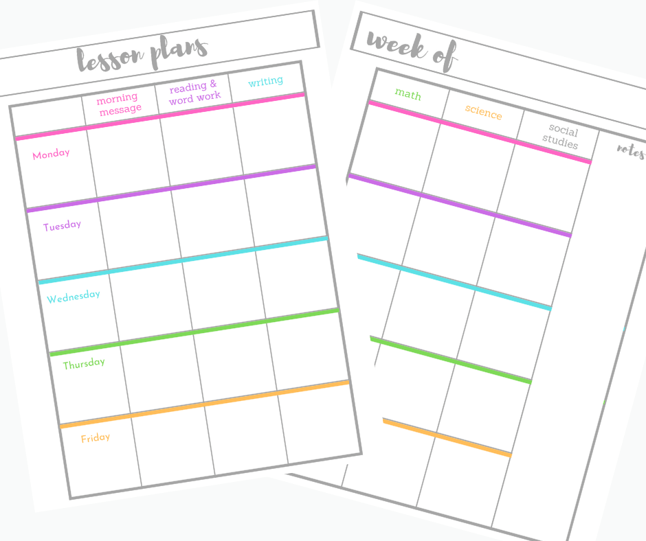 easy lesson plan template