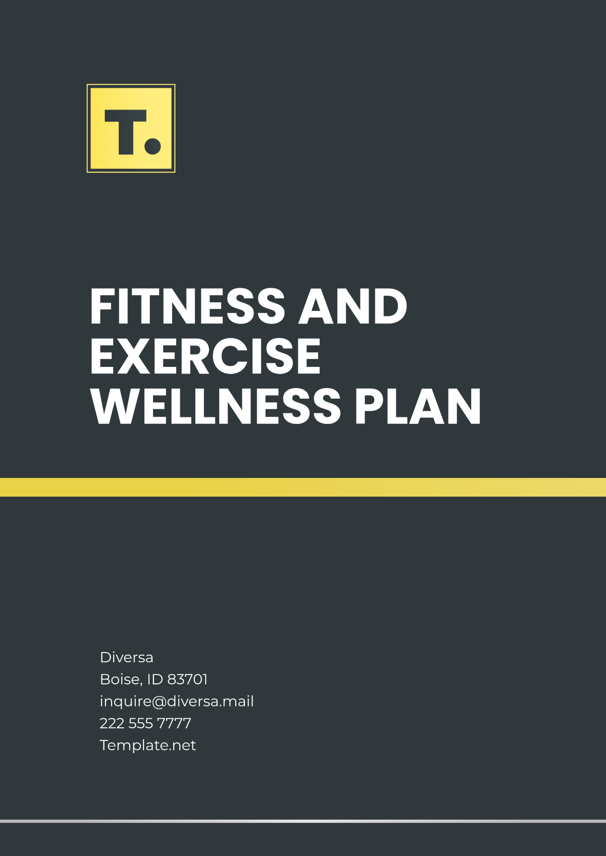 Free Wellness Plan Template To Edit Online