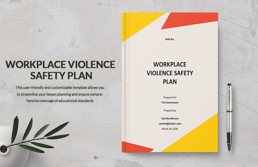 workplace violence prevention plan california template