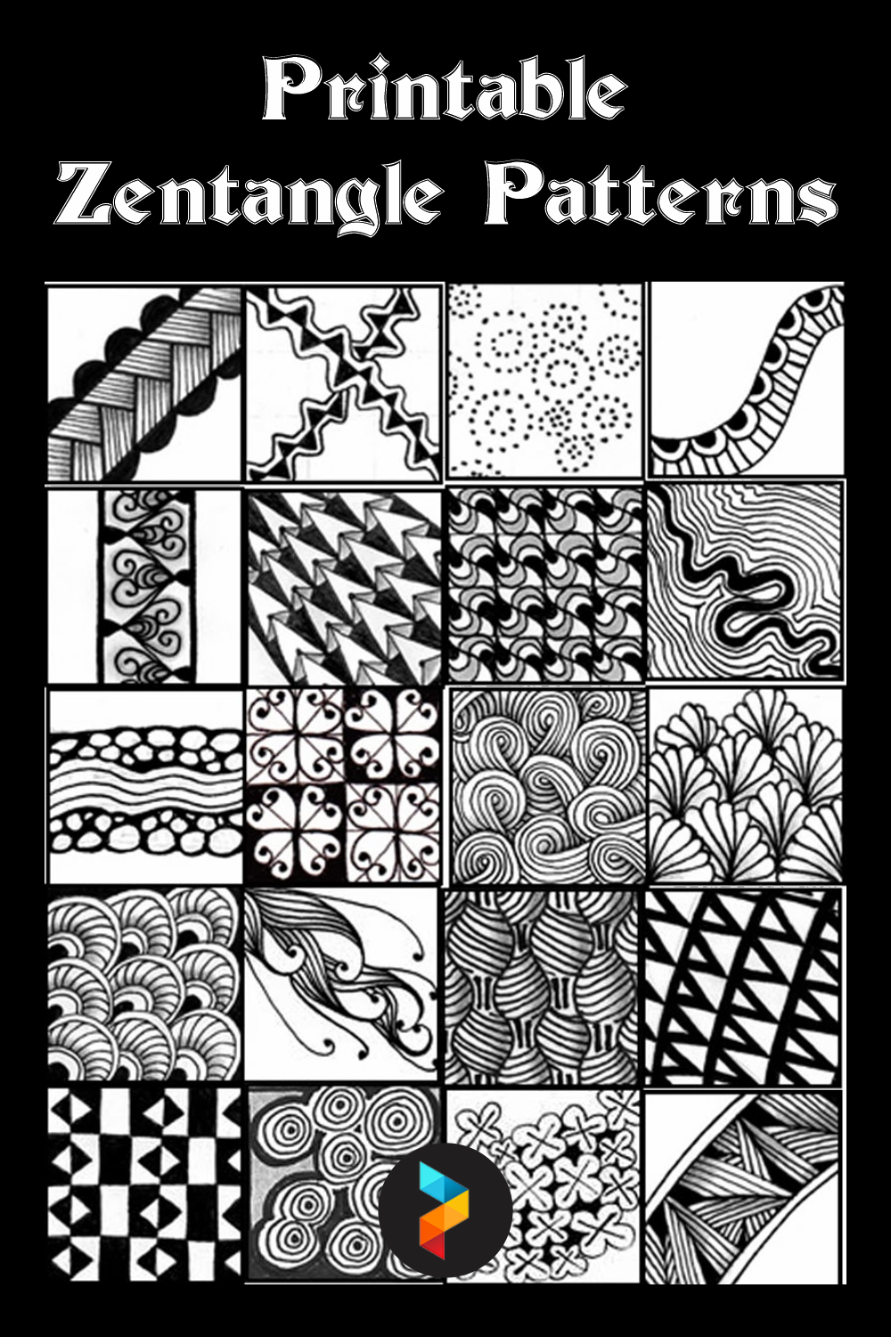 Free Zentangle Patterns Printable