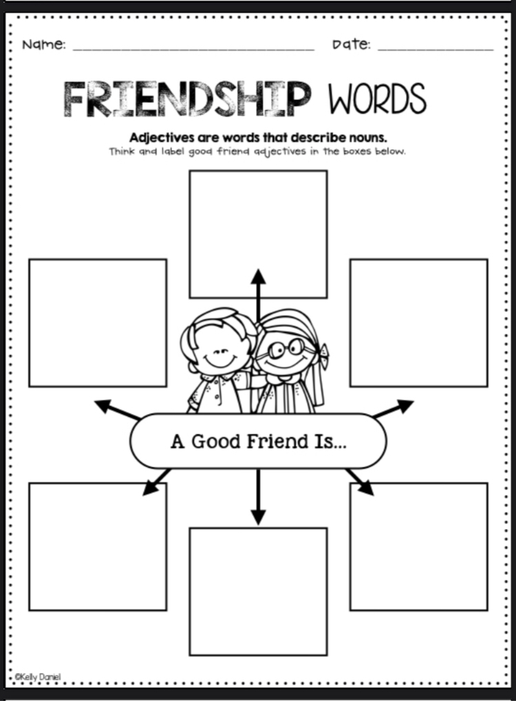 Friendship Printables Miss Caroline s School Counselling Corner