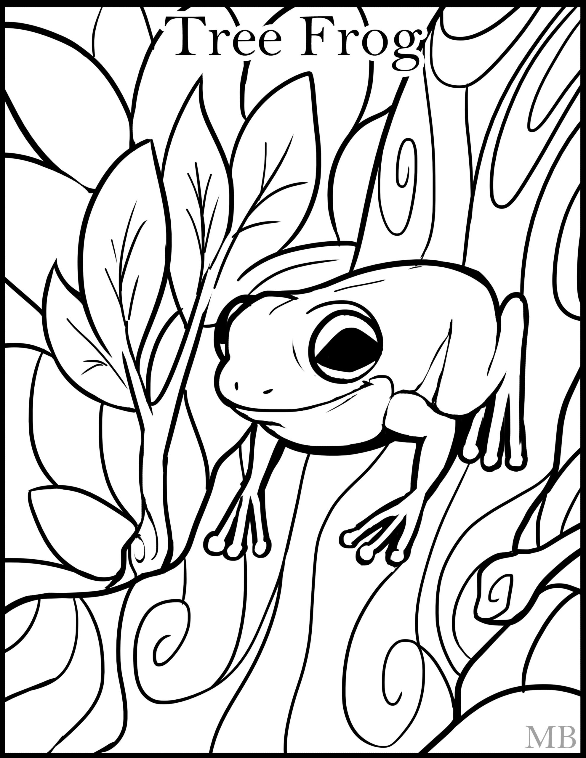 Frog Coloring Pages For Adults At GetColorings Free Printable 