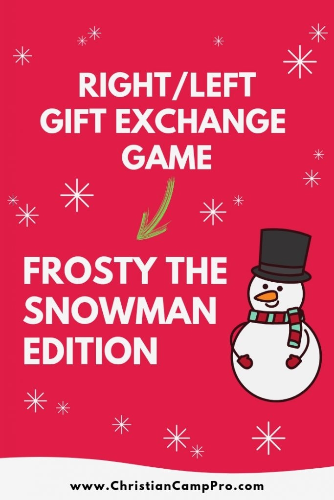 free printable frosty left right game