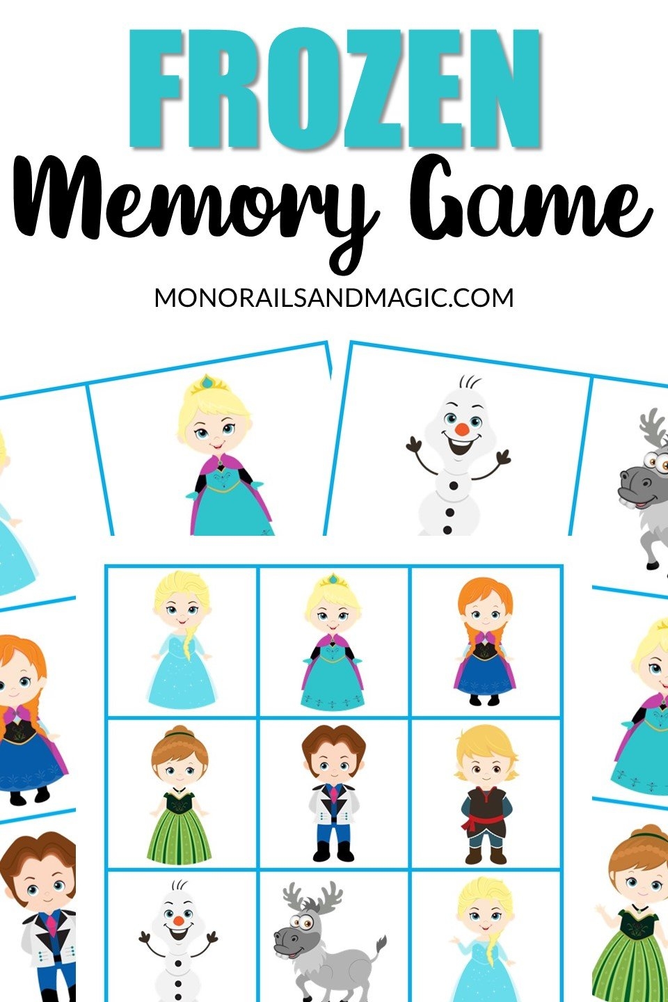 free printable frozen memory games
