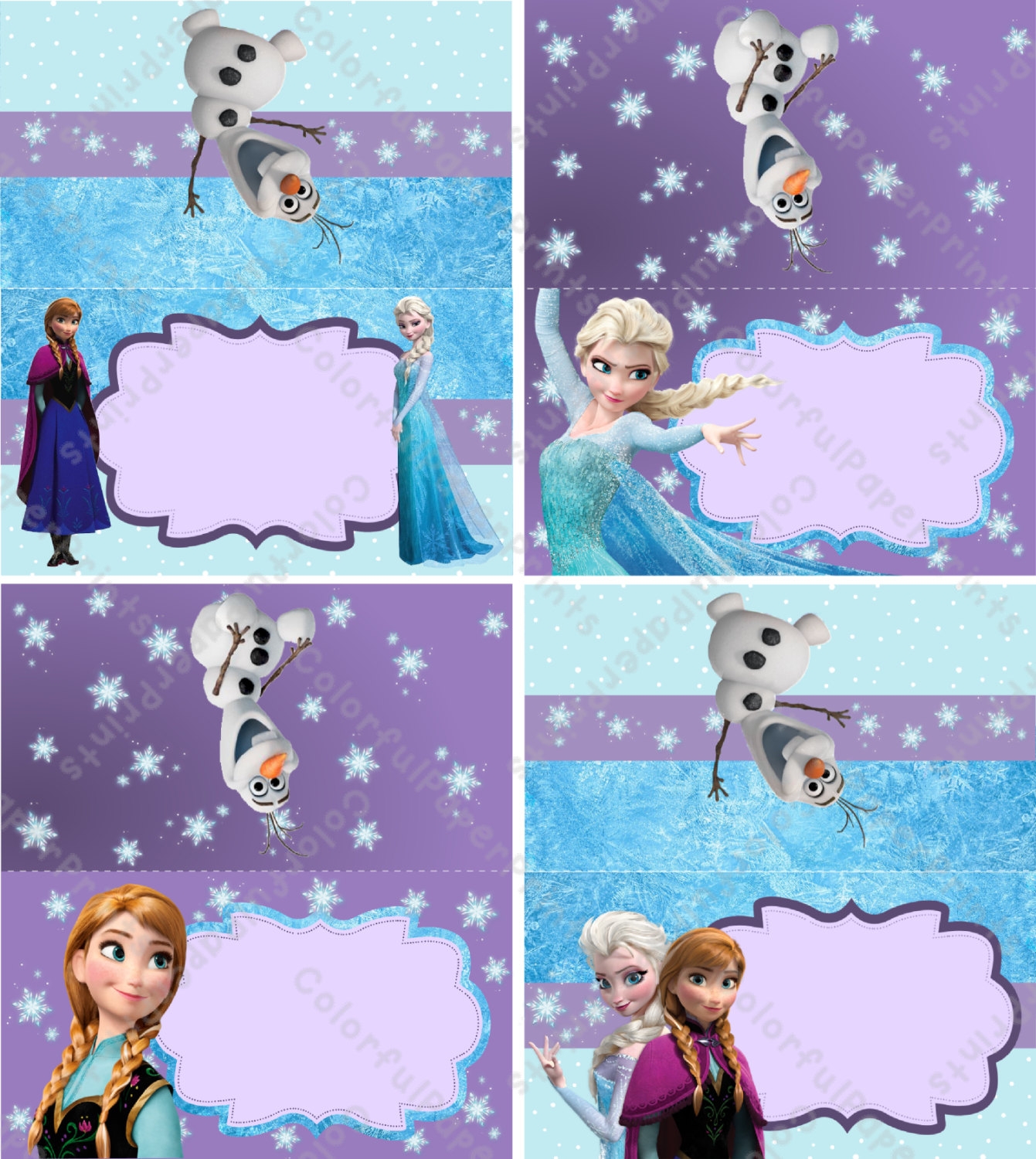 Frozen Party Food Labels Free Printable Printable Online