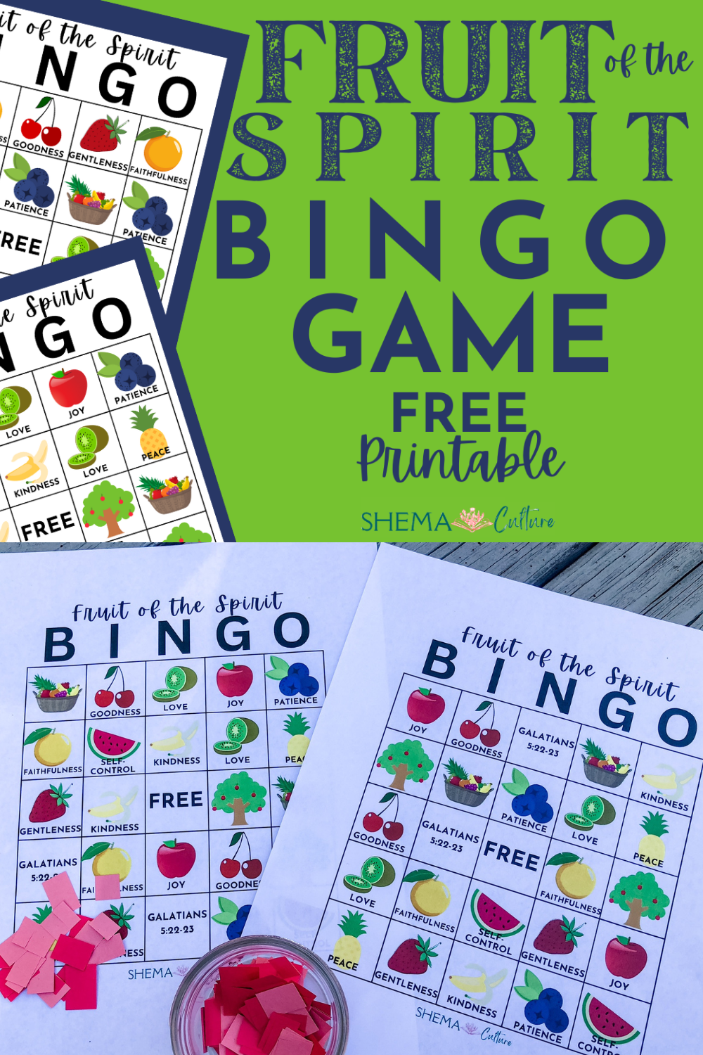 free printable fruit bingo game