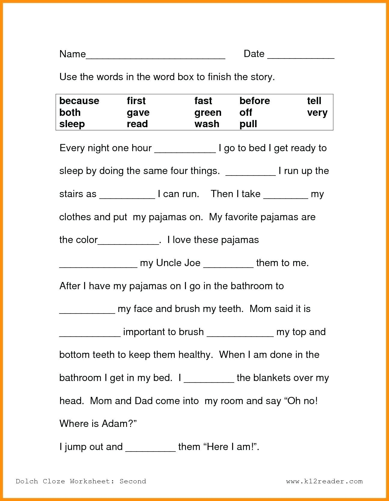 free printable first grade reading games