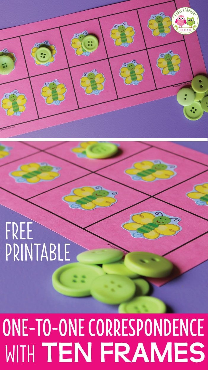 Fun Easy One to One Correspondence Activities With A Five Or Ten