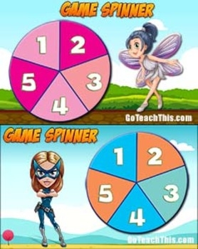 Game Spinners 2 FREE Printable 2 FREE Smartboard Game Spinners